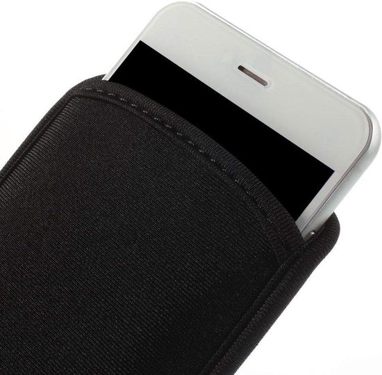 Pouch Case Neoprene Waterproof and Shockproof Sock Cover, Slim Carry Bag voor Leagoo Lead 4 - Black — afbeelding 2