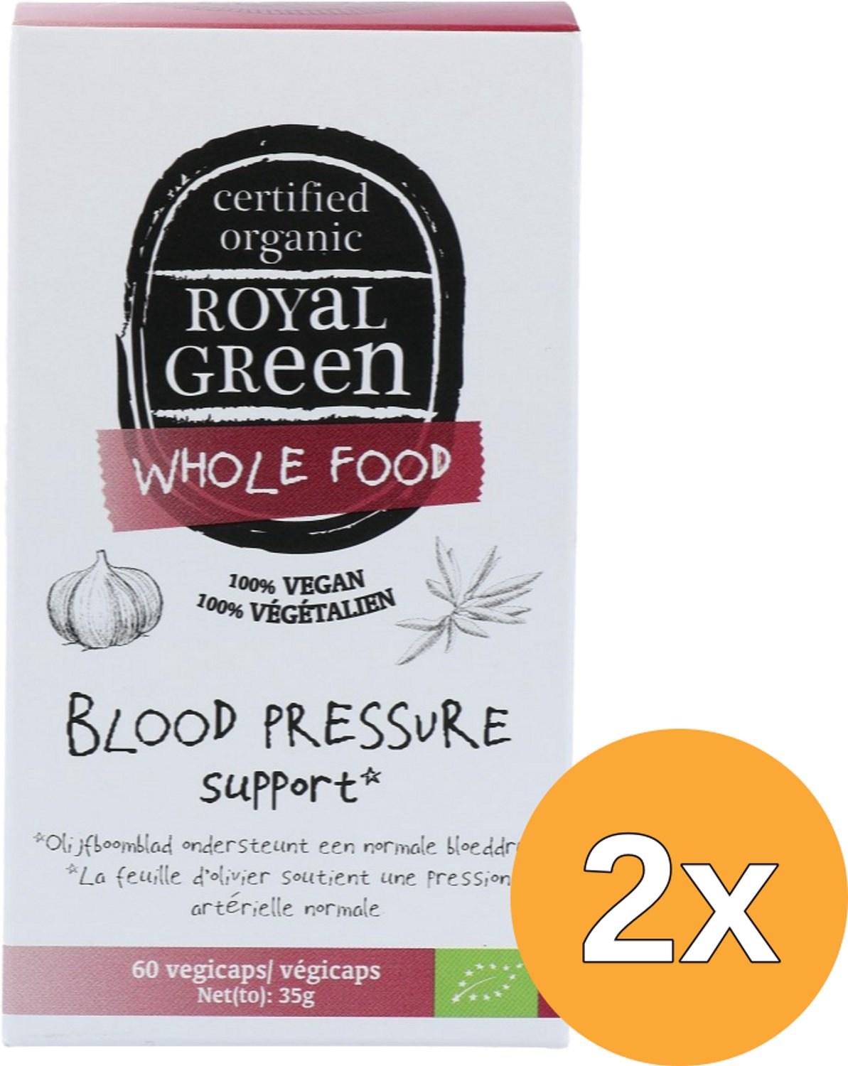 2x Royal Green Blood Pressure Support Bio (60 vega capsules)