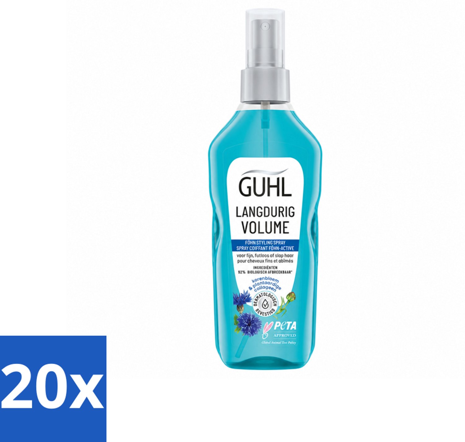 20 x Guhl - Styling Spray - Föhn Active - 125 ml - Voordeelverpakking - 20 stuks