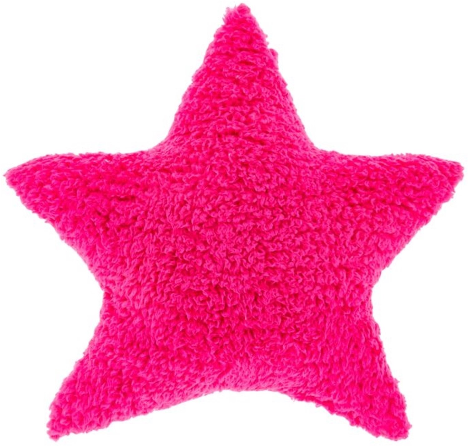 Unique Living Sierkussen White Xmas star - fuchsia - 45x45cm Roze