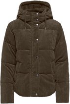 JDY - JDYVITA CORD SHORT HOOD PUFFER OTW HAB - Dames - Gewatteerde jassen