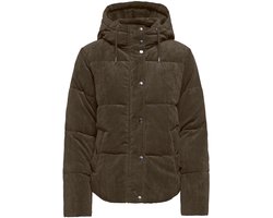 JDY - JDYVITA CORD SHORT HOOD PUFFER OTW HAB - Dames - Gewatteerde jassen
