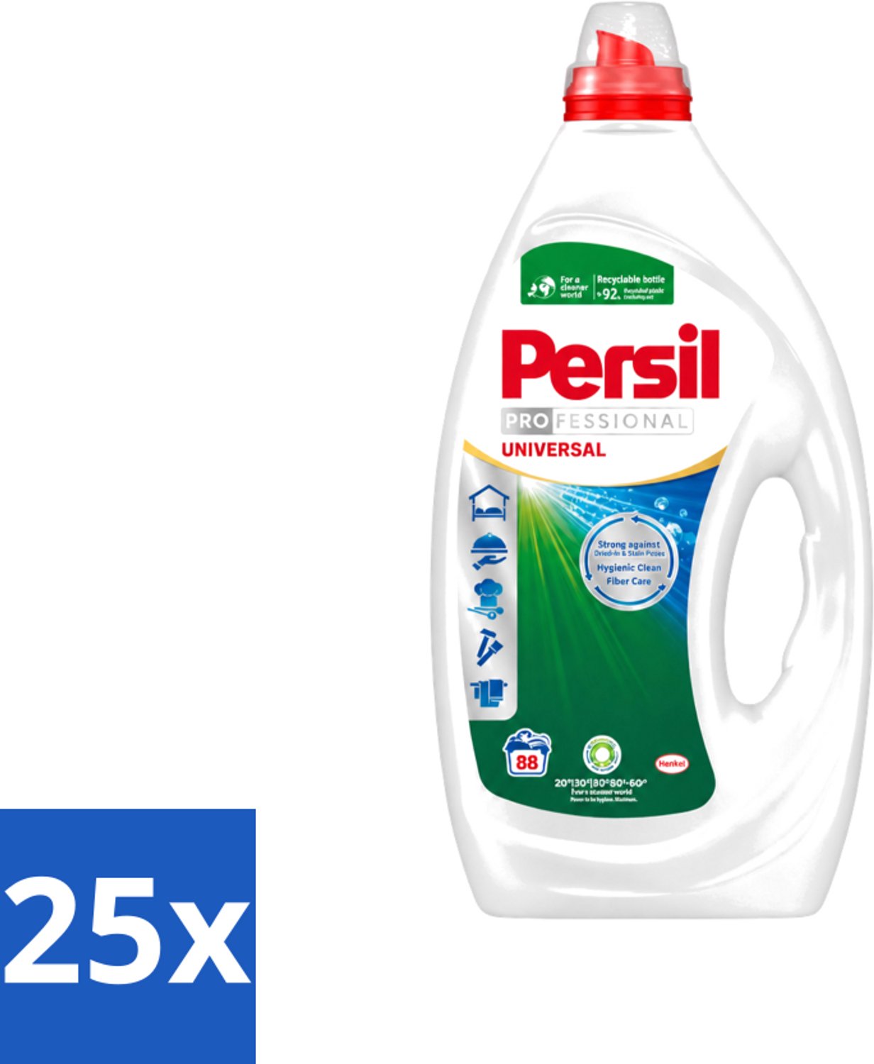 25 x Persil Professional - Universal - Vloeibaar Wasmiddel - Witte en Gekleurde Was - 88 Wasbeurten - Voordeelverpakking - 25 stuks
