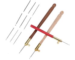 Aari Naald Tambour, Haaknaald Latch Kralen Naald Haak Luneville Embro Breien DIY Naaigereedschap Ok Borduurwerk Kit Punch voor Borduren Kralen