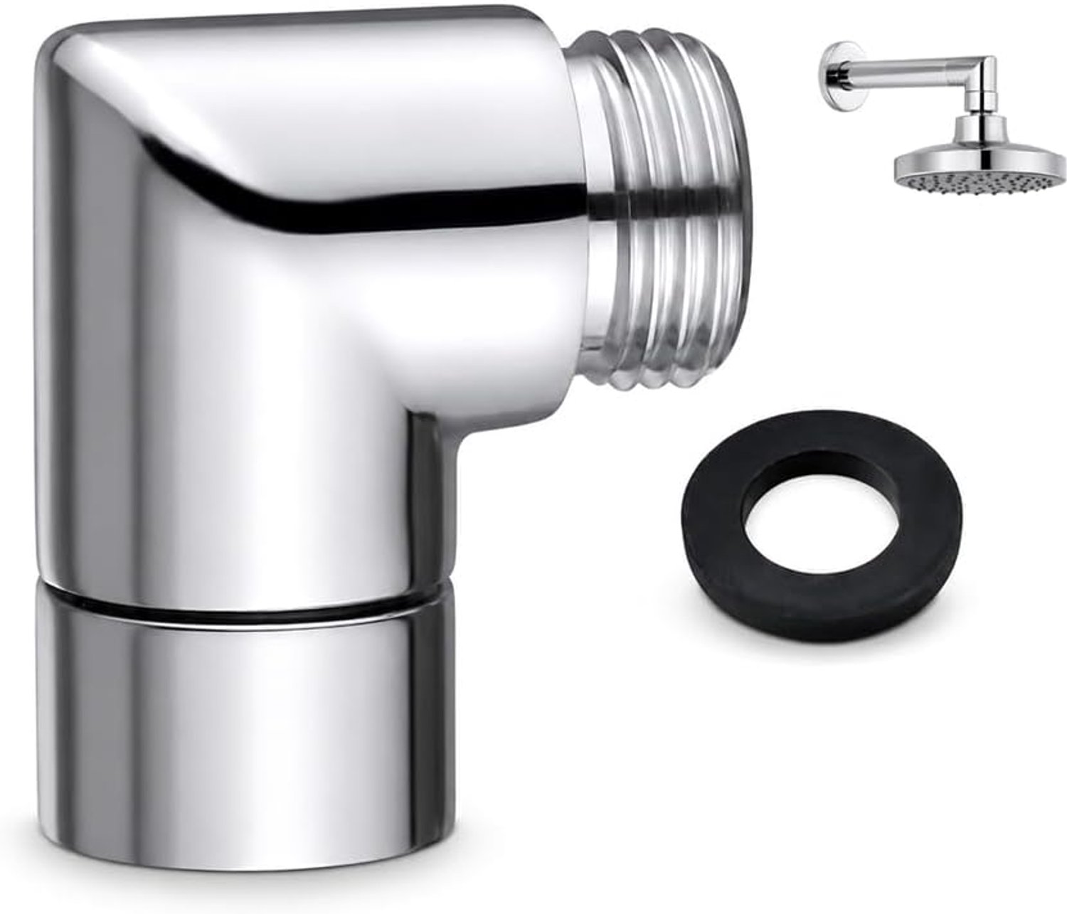 Hoekstuk handdouche adapter 90 graden, HMCEY douchekop regendouche adapter - ShopVlot