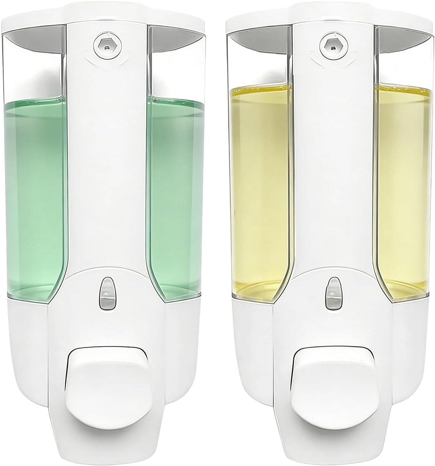 Soap Dispenser Wall Mount 350ml Manual Push Button Soap Dispenser Pump Dispenser Hand Soap Dispenser for Home - ShopVlot