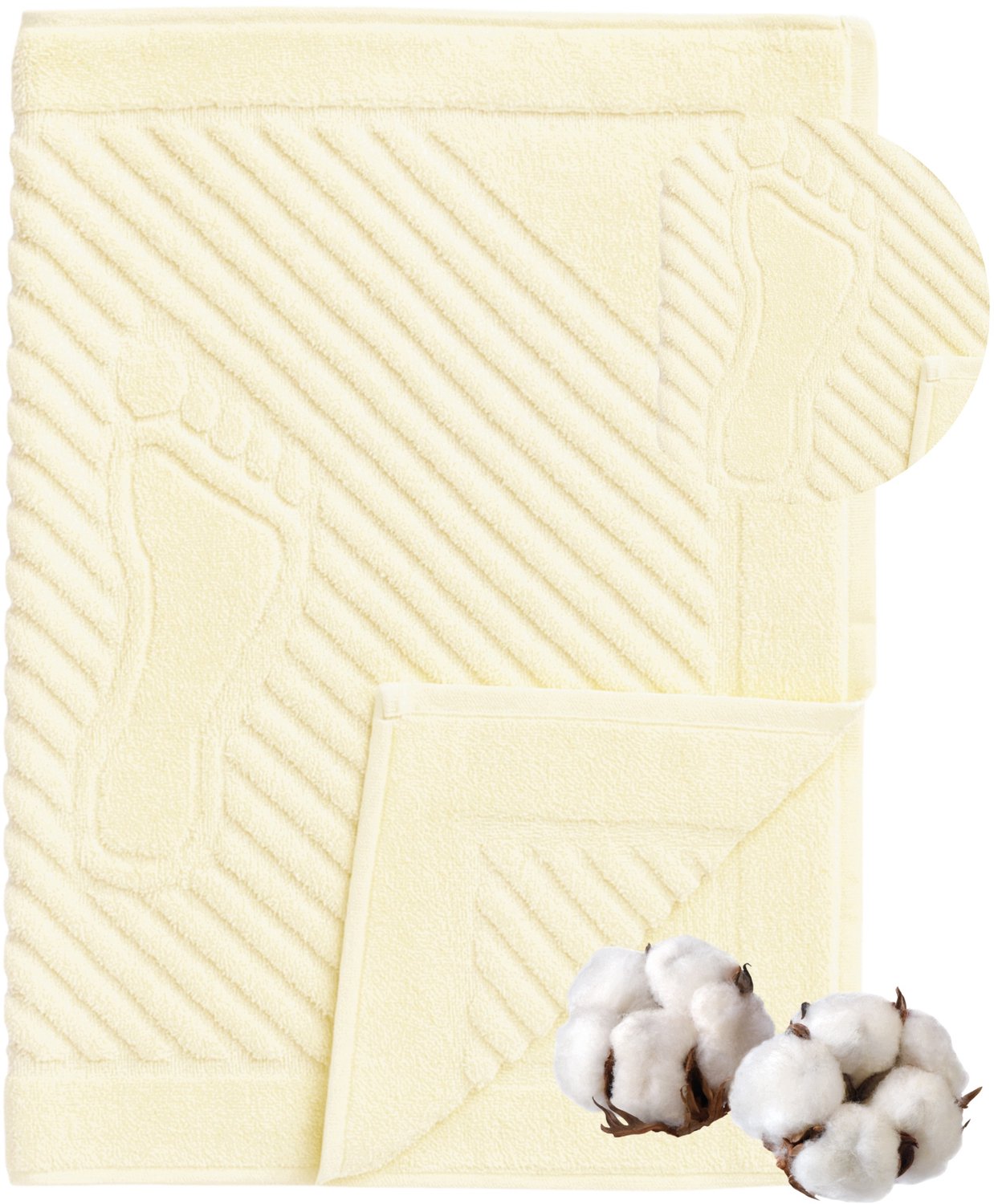 Luxe Katoenen Badmat 50x70 cm - Hotelkwaliteit - Absorberend