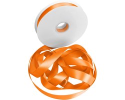 Dooozy 2,5 cm 91 m oranje kleur satijnen lint linten