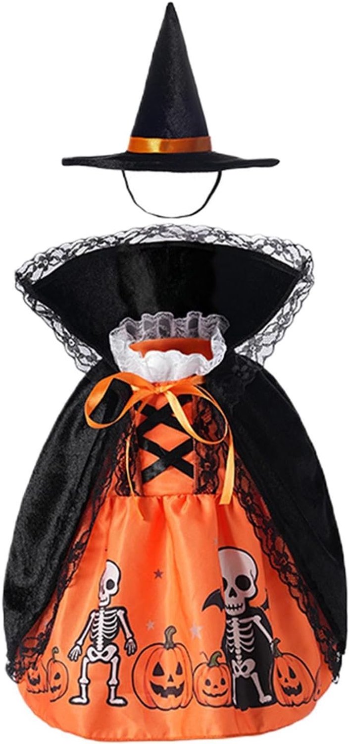 Heks gans outfit 23 inch set, Halloween tuin beeldje kleding