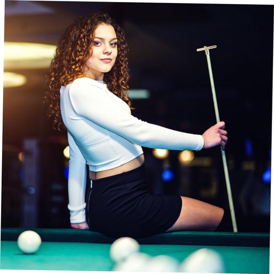 Biljartrek Zwembadaccessoires Poolkeu Biljartpool Biljartkeuhouder Snookerkeu Hengelhouder Snookersteun Keu-Rek Biljartaccessoires Keuhouder Aluminiumlegering Goud — afbeelding 5