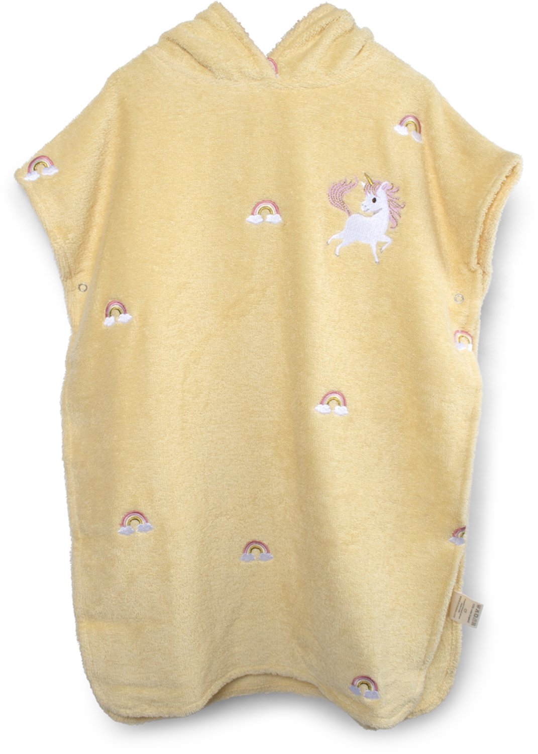 Geborduurde Poncho GOTS – Unicorn Shores