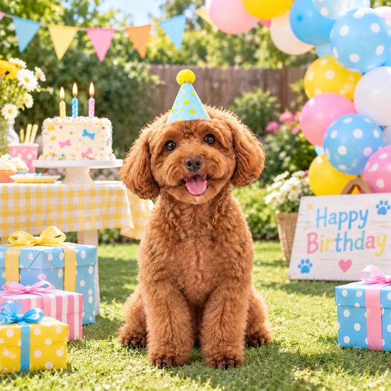 10 stuks mini feestmutsen, voor honden — afbeelding 4