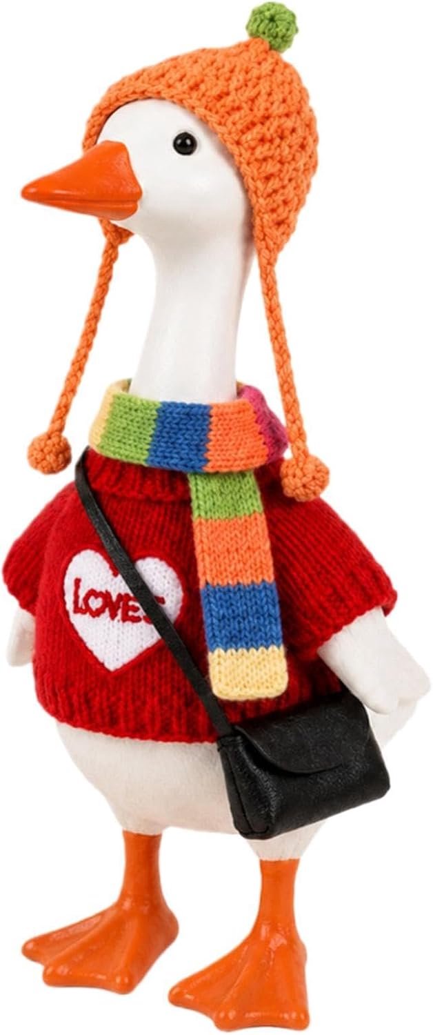 Winter Goose Outfit, Gebreide Hoed Sjaal Set, Kleine Gans Kostuum