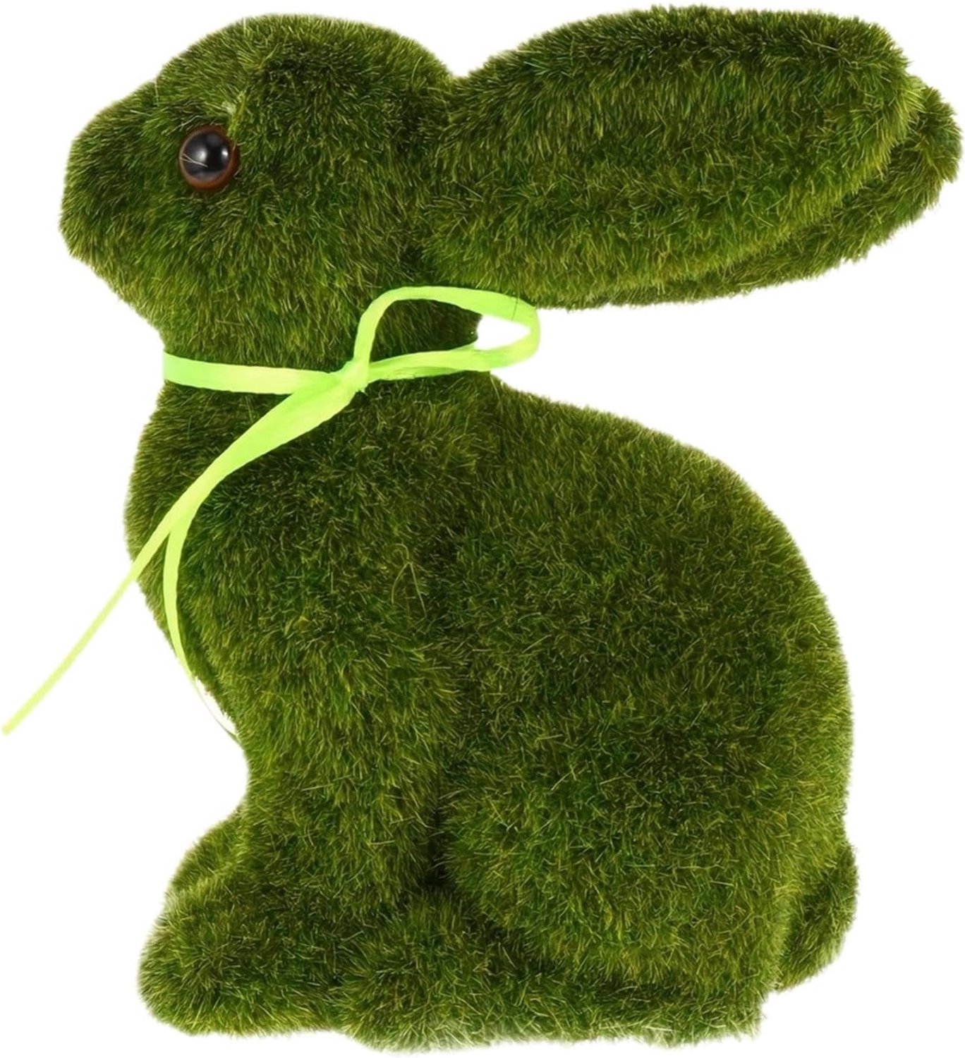 Tuin Pasen Konijn - Gevlokt Dierenstandbeeld Functie, Outdoor Beeldje Hardware Tool, Waterdicht Niet Vervagen Hars Chassis + Groen, Duurzaam Onderdeel | Perfecte Lood voor Patio & Achtertuin