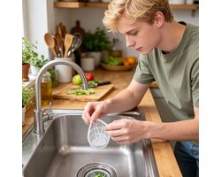 Aanrecht Zeef Zak 100 Stuks Anti-Clogg Elastische Net