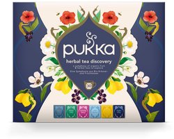 Pukka Tea Discovery Box - 30 Theezakjes - Biologische Kruidenthee - 5 x 6 Zakjes - Giftset - Theedoos - Thee Geschenkdoos