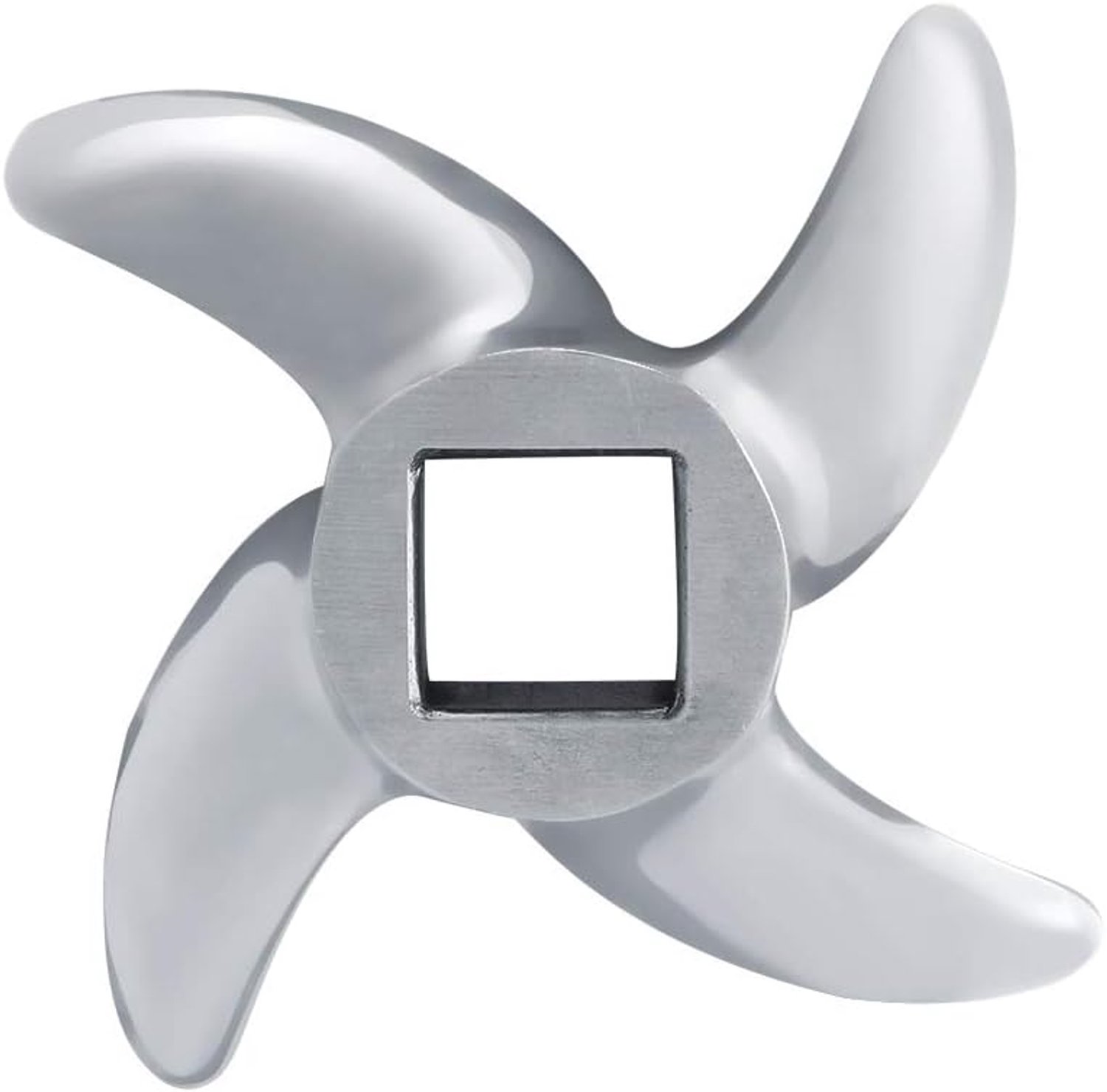 Rvs Vleesmolen Accessoires Gebogen Cross Mes Vleesmolen Blade Vervangende Accessoires Geschikt Voor Vele Soorten Vlees Slijpmachines(22#)