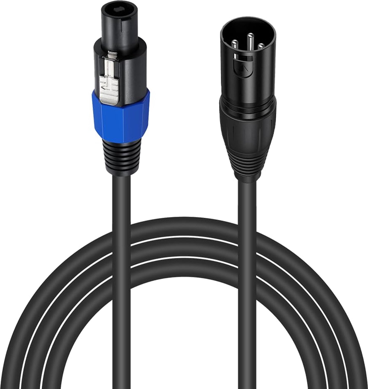 Speakon naar XLR-kabel, audiojack, Speakon naar XLR 3-polige aansluiting, luidsprekerkabel, audio-verlengkabel, luidsprekerstekker, voor DJ/PA Heavy Duty audio, audioversterker (1,8 m)