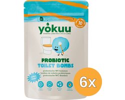 6x Yokuu Probiotic Toilet Bomb Thyme & Seasalt (10 stuks)