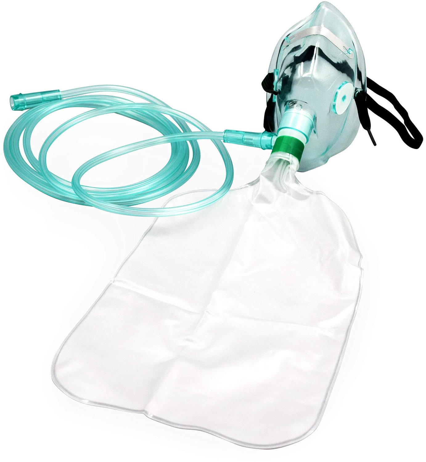 Zuurstofmasker volwassenen 2 stuks - non-rebreathing - optimale luchtstroom - geschikt voor medisch gebruik - Vemera
