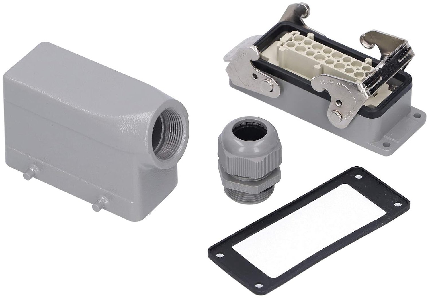 16 Pin Zware Connector, IP67 Side-Out Luchtvaartstekker