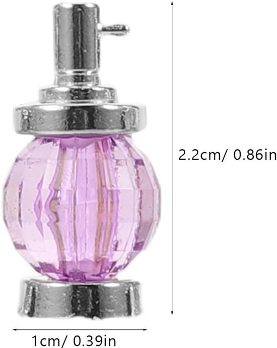 10 stuks mini parfumfles model miniatuur poppenhuis decor micro landschap parfum verzamelobject meubilair voor OB11 poppenhuis — afbeelding 5