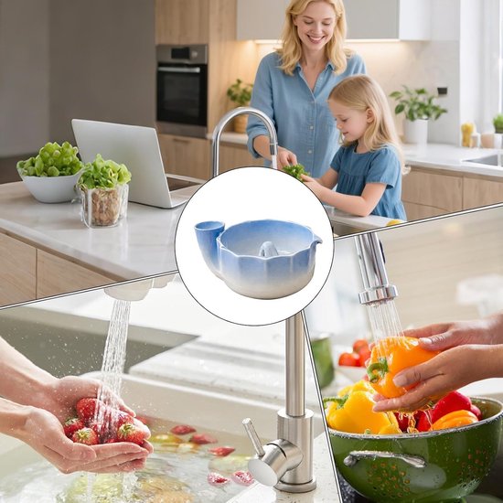 Self Berry Waskom, Keramische Fruit Wasmachine, 7" — afbeelding 3