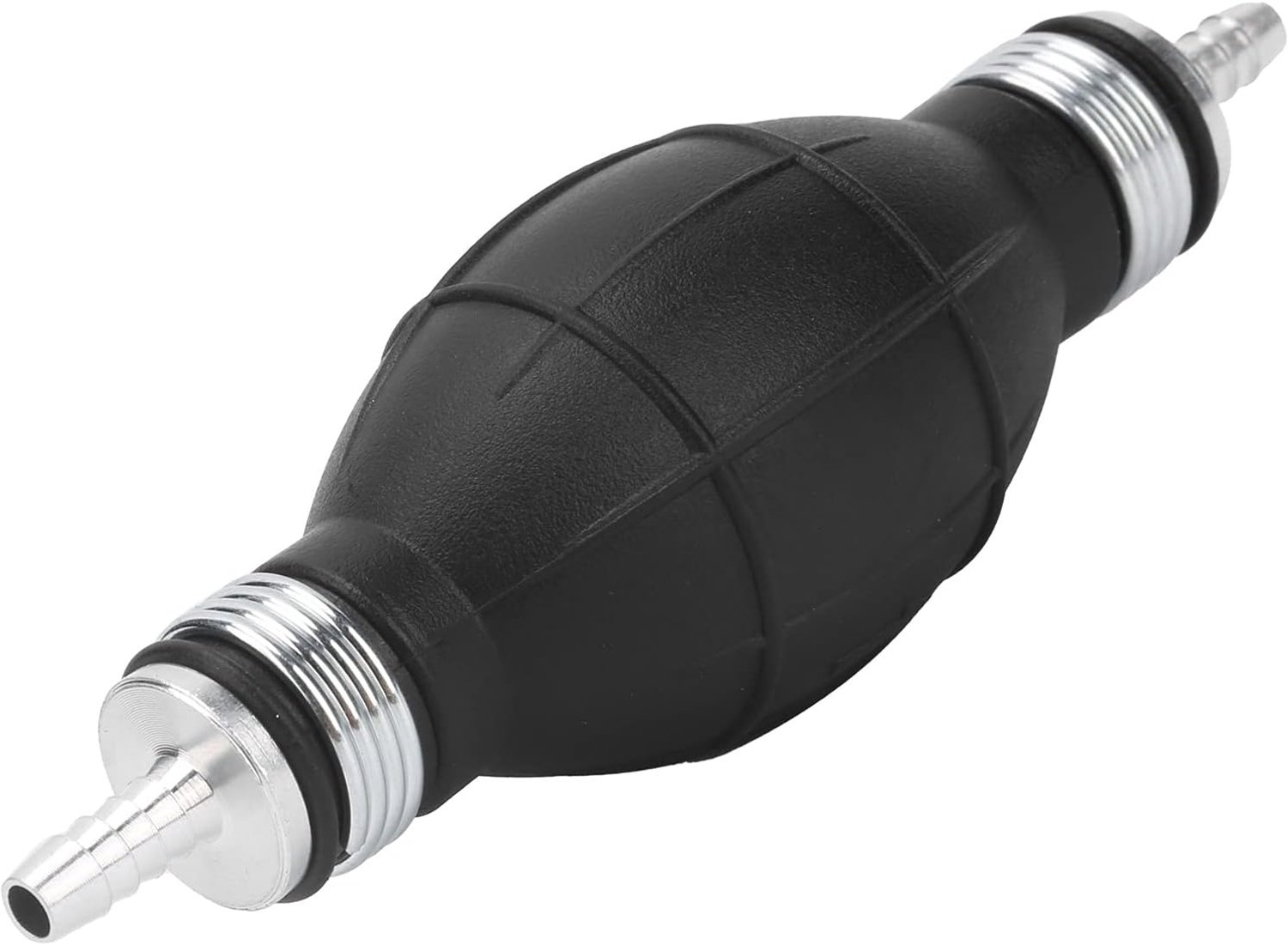 Chrees Benzine handvoedingspomp duurzame zwarte handmatige olieman voor auto's NBR rubber + aluminiumlegering (6 mm)