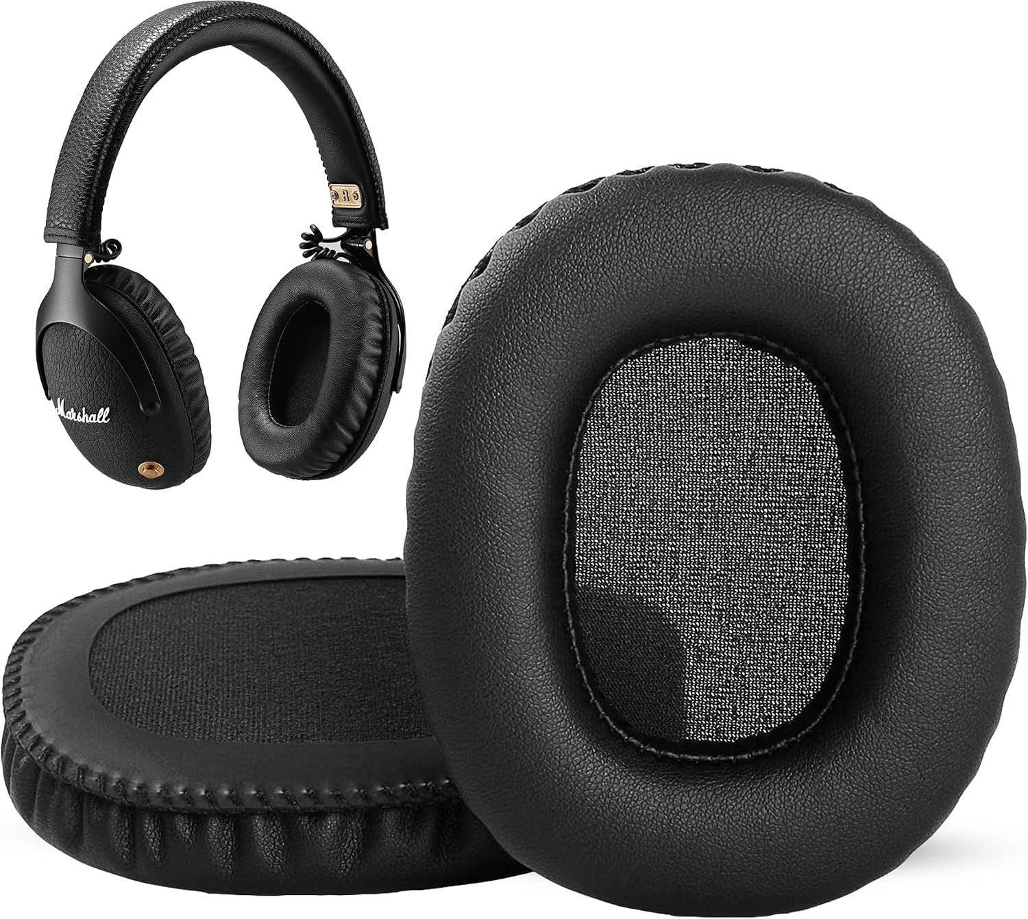 Oorkussens voor Marshall Monitor - Vervanging Earpads met Memory Foam en Eiwitleer - Inclusief Montagegereedschap - ShopVlot