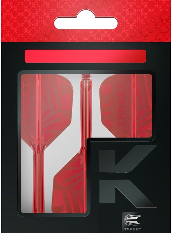 Target K-Flex Patterned Red NO2 - Dart Flights van Target — afbeelding 5