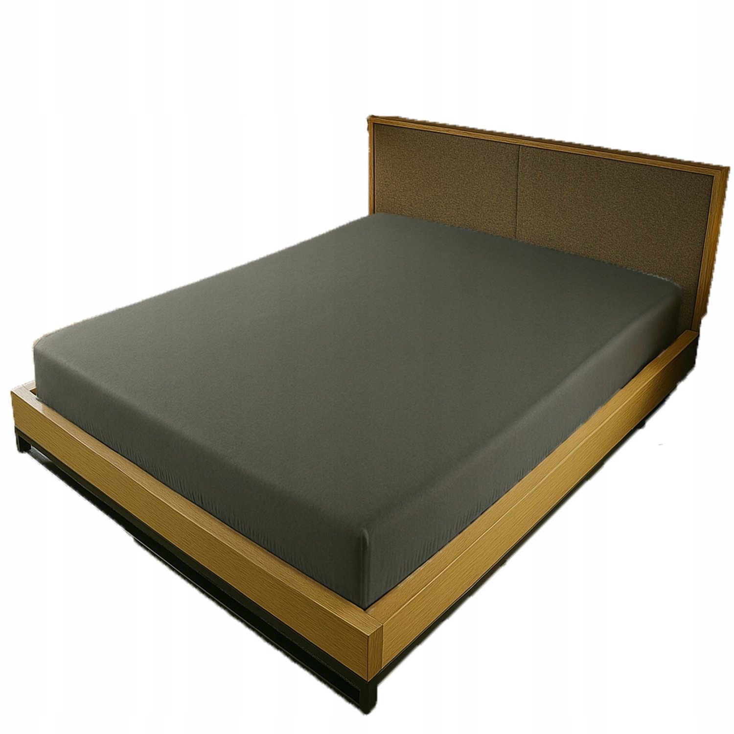 Kam-Pol Jersey Hoeslaken met Elastiek 70x210cm - Donkergrijs