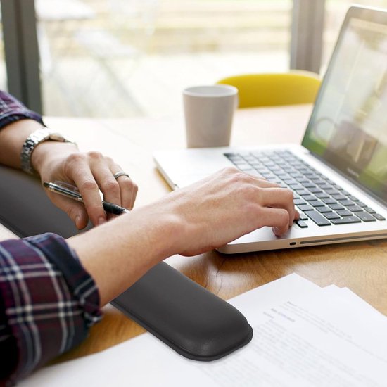 Ergonomische Polssteun van Geheugenfoam, 35 x 7.5 cm, Antislip en Ondersteuning voor PC, Computer en Laptopgebruik — afbeelding 3