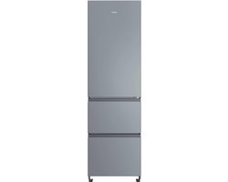 Haier HTR3518ENMX - Koel-vriescombinatie - 303L - Direct Access Lades - Flexible Deur Vakken - Total No Frost - 99% Air Surround - Energieklasse E - 10 Jaar Garantie op onderdelen