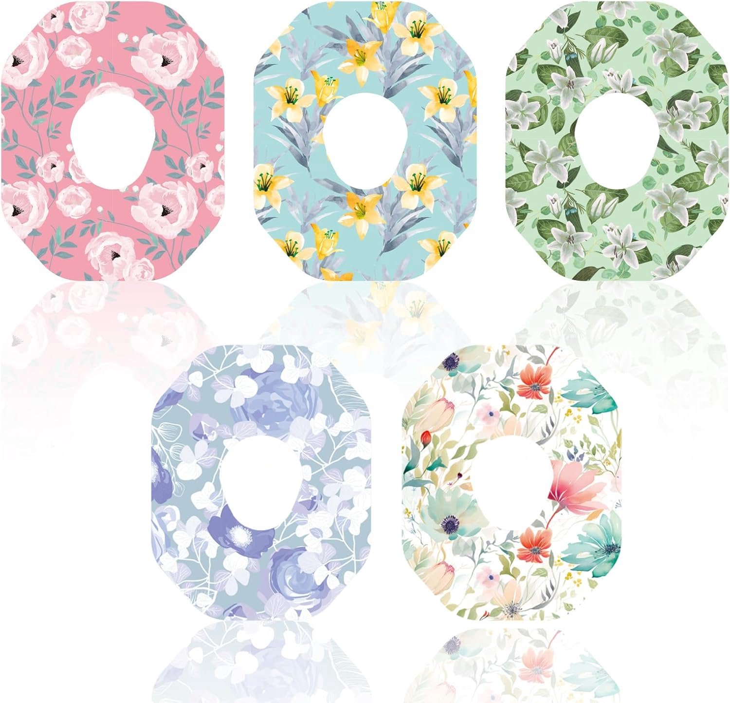 Sensor Covers Dexcom G7 - Waterproof - Bloemenpatroon - Bescherm je sensor - ShopVlot