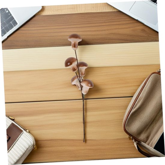 6 Stuks Paddenstoelen Voor Knutselwerkjes: Kunstmatige Takken Van Schuimpaddestoelen - Realistische Vaasbloemstukken Voor Huis- En Feestdecoratie — afbeelding 2