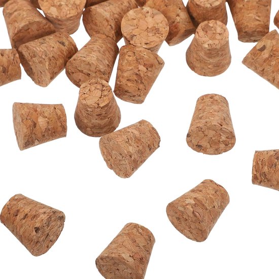 50 Stuks Kurken Aromatherapie Flessenstop Wijnstopper Wijnkurk Vervangingen Zachte Houten Stoppers Taps Toelopende Stoppers Bierfleskurken Stop Vervanging Wijnkurk — afbeelding 3