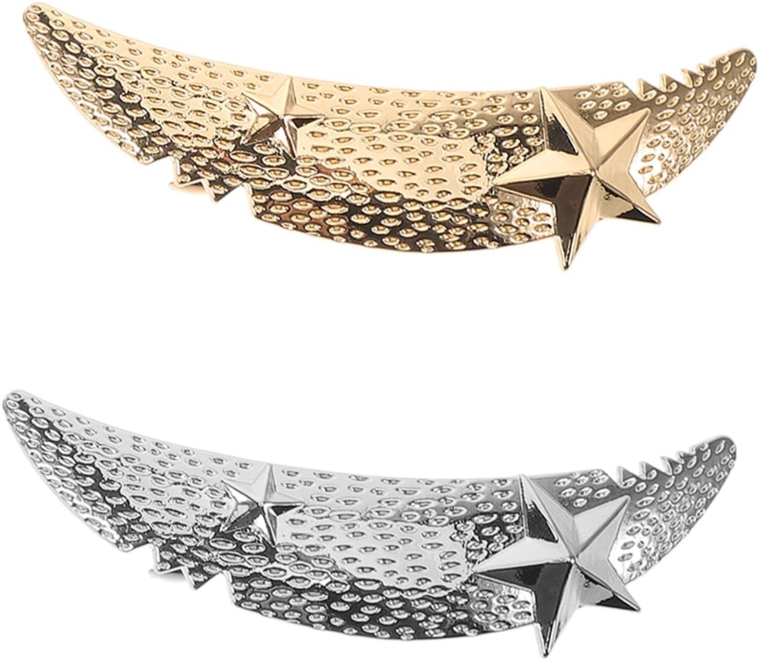 Holibanna 2stuks Maansikkel Haarclips Voor Meisjes Decoratieve Haaraccessoires Van Metaal Vintage Haarspelden Voor Diverse Hairstijlen Effortloze Toepassing