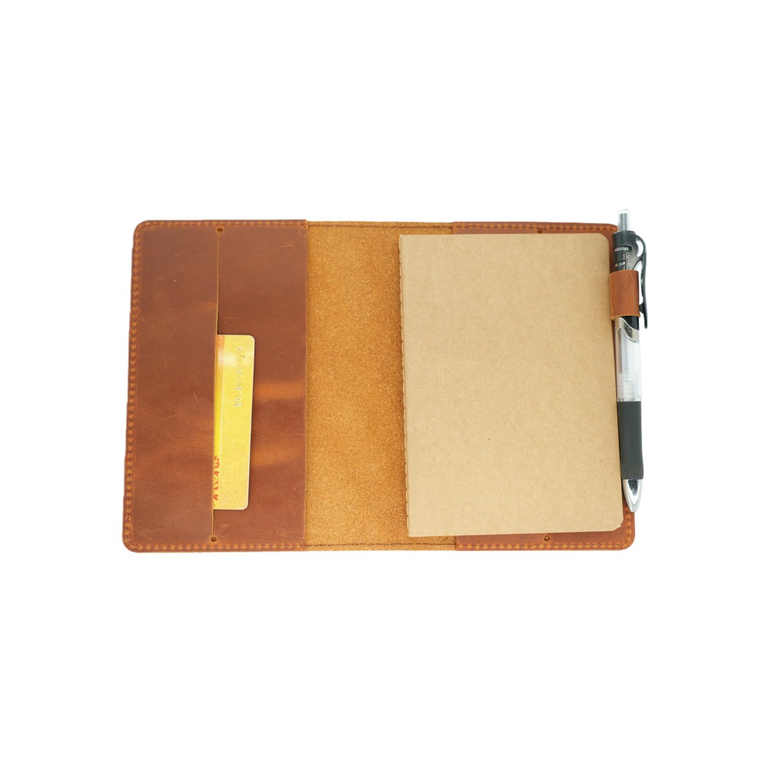 JJNUSA Hervulbaar Schrijven Dagboek Lederen Planner Cover Compatibel Met Hobonichi Cousin, Stalogy, Midori, Bijbel A6 10,4 cm x 14,8 cm Notebook Pocke