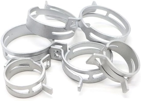 M4.5/5/6/7/8/9/10/11/12-37mm 10 stuks slangklemmen brandstofslang waterleiding klemringen luchtslang bevestiging veerklemmen gegalvaniseerd(M12 10pcs) — afbeelding 4