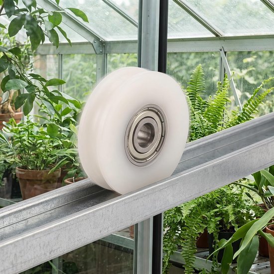4 Stuks Delige Schuifdeur Rollers voor Glazen Douchedeuren Kassen Stille Slijtvaste Vervangingswielen voor Terrasdeuren met Soepele Onderhoudsarme — afbeelding 3