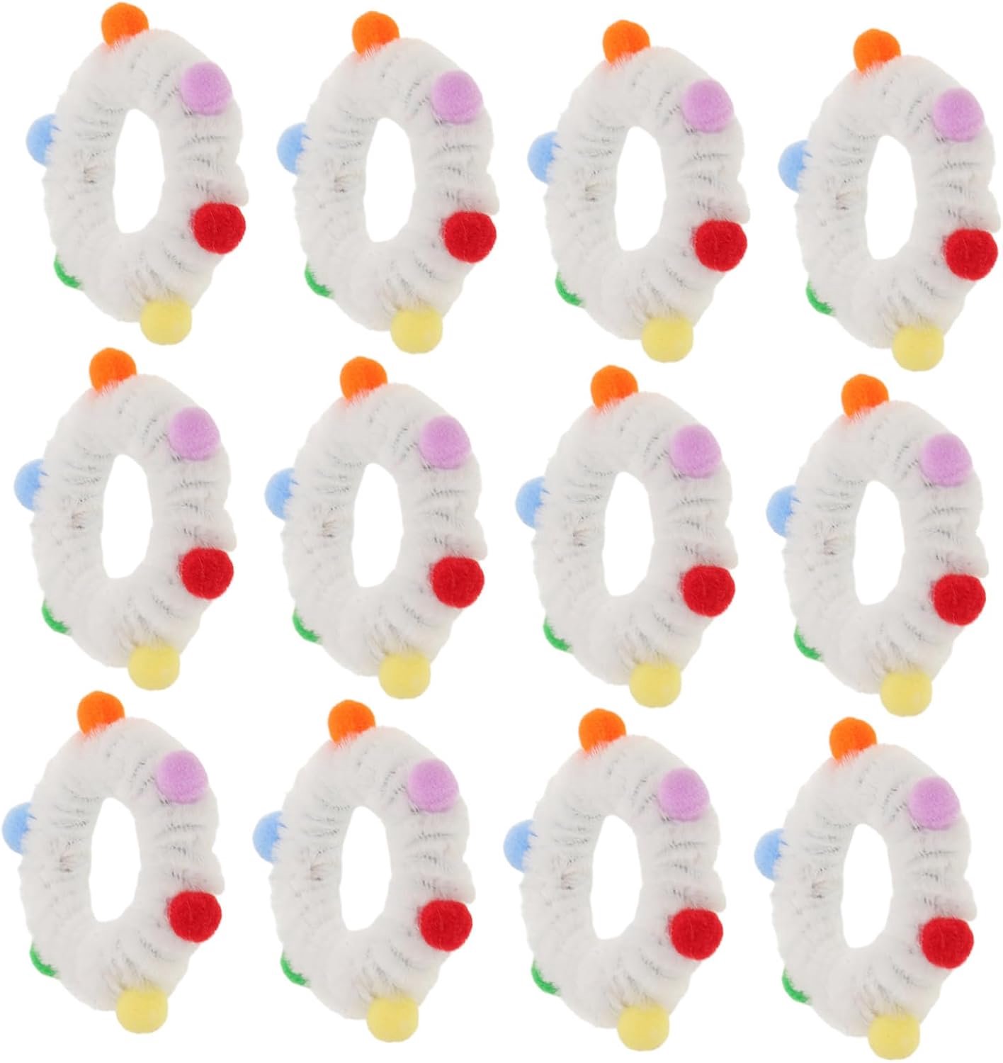 Alipis 12 Stuks Delige Servetringen met Pompons Decoratieve Servethouders voor Babyshower Feest Stijlvolle Tafeldecoratie voor Landelijke Moderne Diners