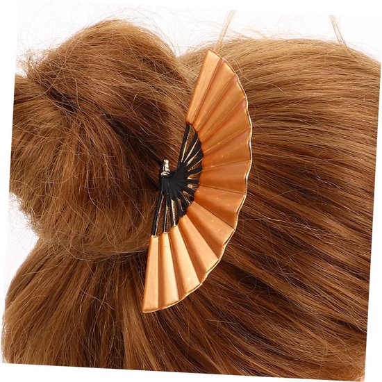 Vintage Chinese Fanfans Haarsteken Voor Vrouwen Elegante Haaraccessoires Met Metalen Haarknippen Voor Lange Haarstijlen Traditionele Haarknippen Voor Buns Feesten — afbeelding 4