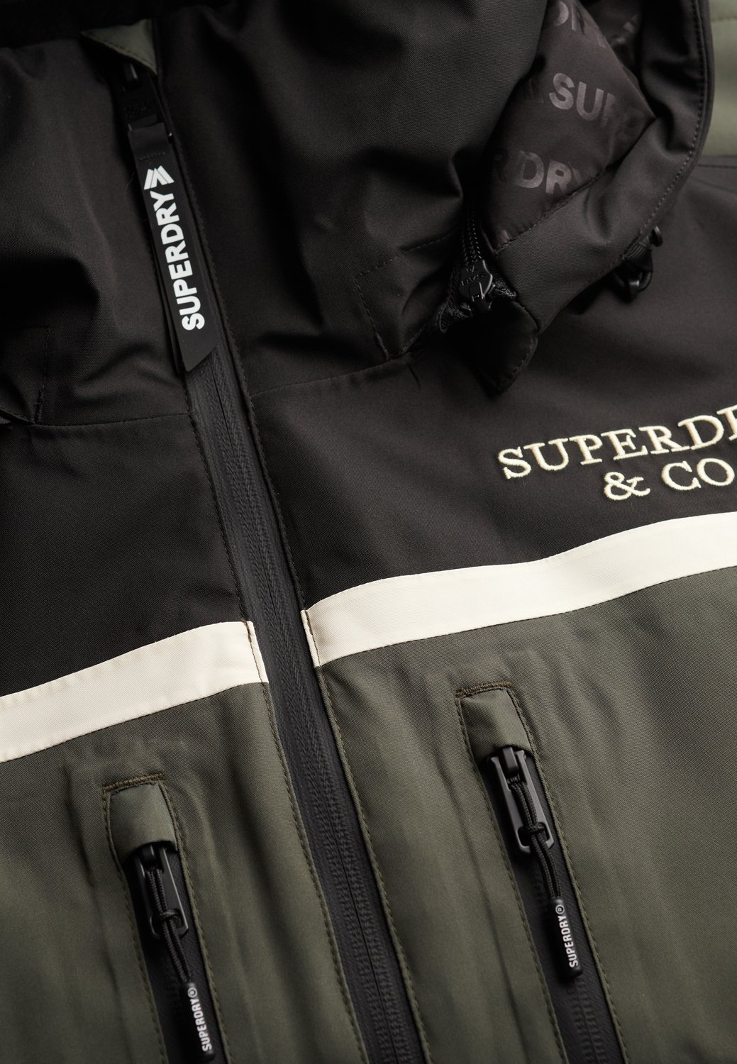 Superdry Hooded Ski Shell Jas 2XL Man Zwart