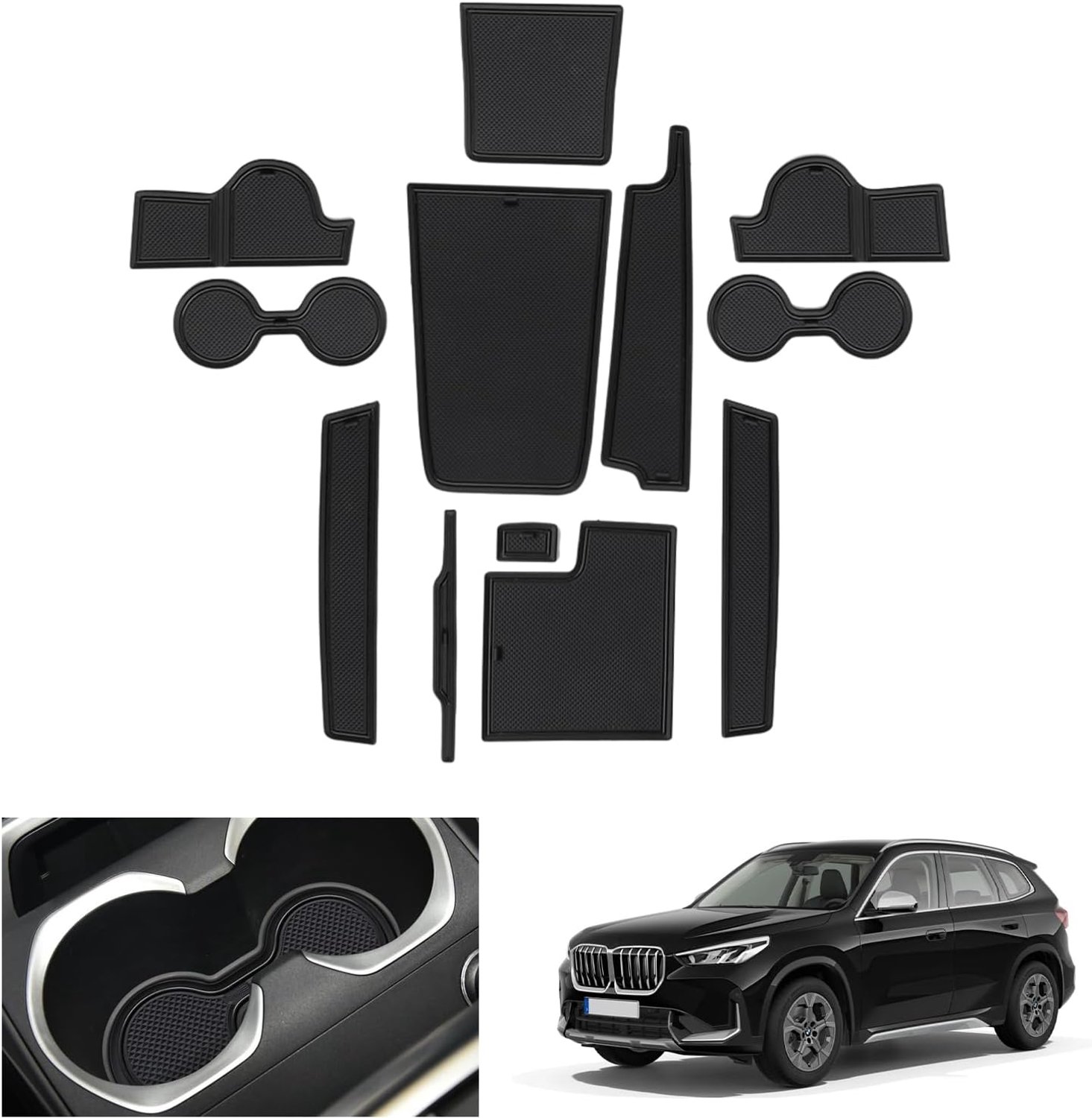 GAFAT Compatible with BMW X1 U11 2023-2025 2026, Non-Slip Mats, iX1 2025, Rubber Mats, Non-Slip, Non-Slip Center - ShopVlot