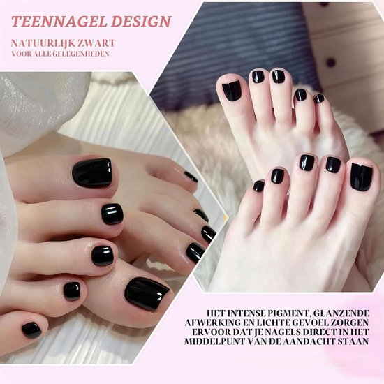 120 Pcs Neppedicure Set met Korte Vierkante Teennagels in 12 Maten voor Zomerfeest en Strandactiviteiten — afbeelding 5