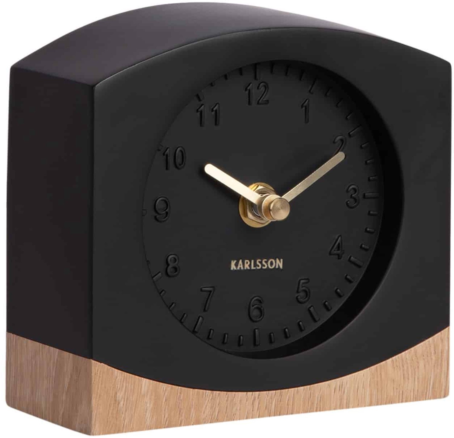 Karlsson Tafelklok Paris - Zwart - 5.9x12x12.5cm - Scandinavisch