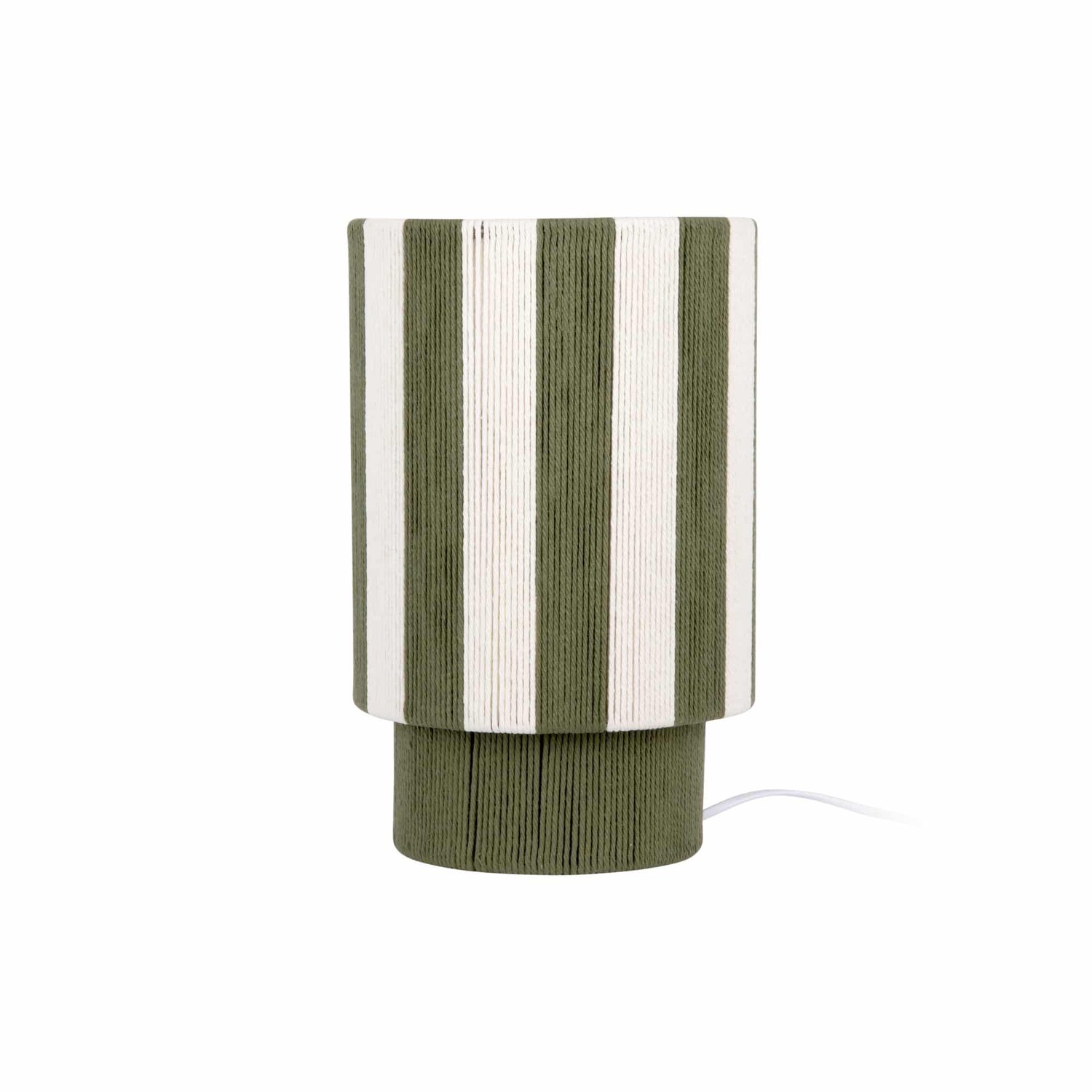 Leitmotiv Tafellamp Vienna Stripes - Groen - 22x22x35cm - Scandinavisch