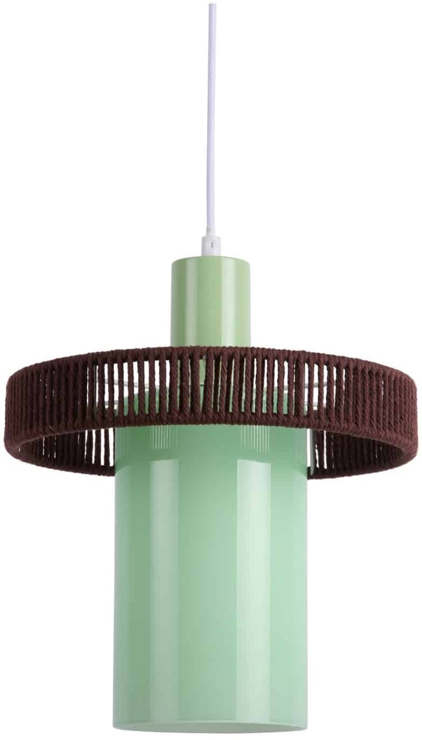 Leitmotiv Hanglamp Firenze Long - Zachtgroen - 25x25x28cm - Scandinavisch - Hanglampen Eetkamer, Slaapkamer, Woonkamer