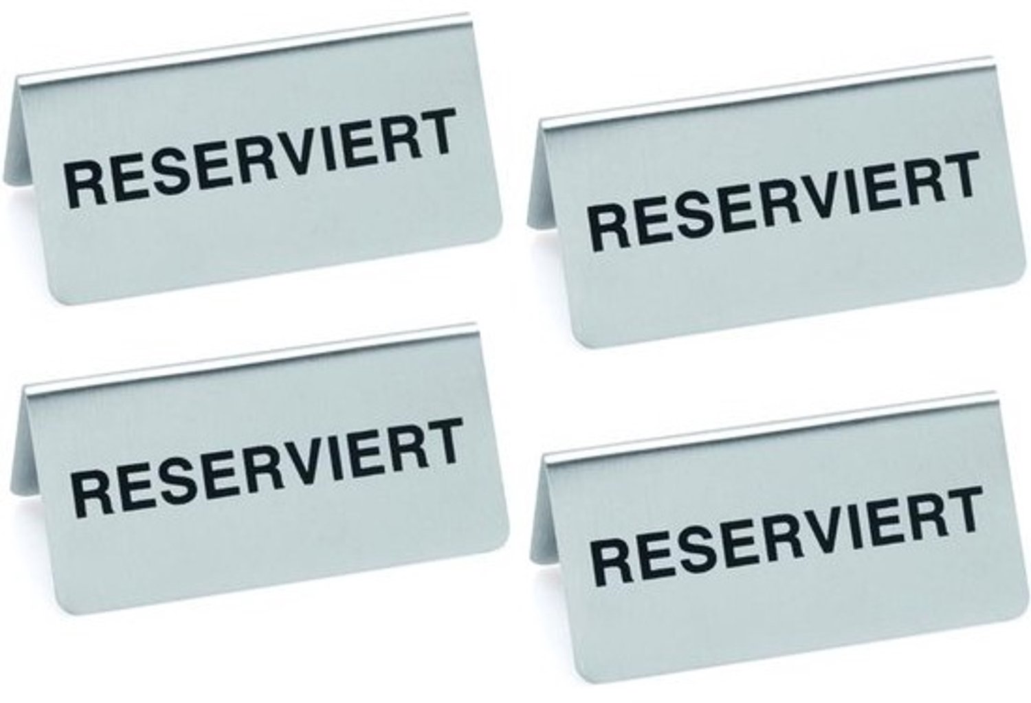 Tafelstandaard - Gereserveerd - Set van 4 stuks - Voor restaurants en terrassen