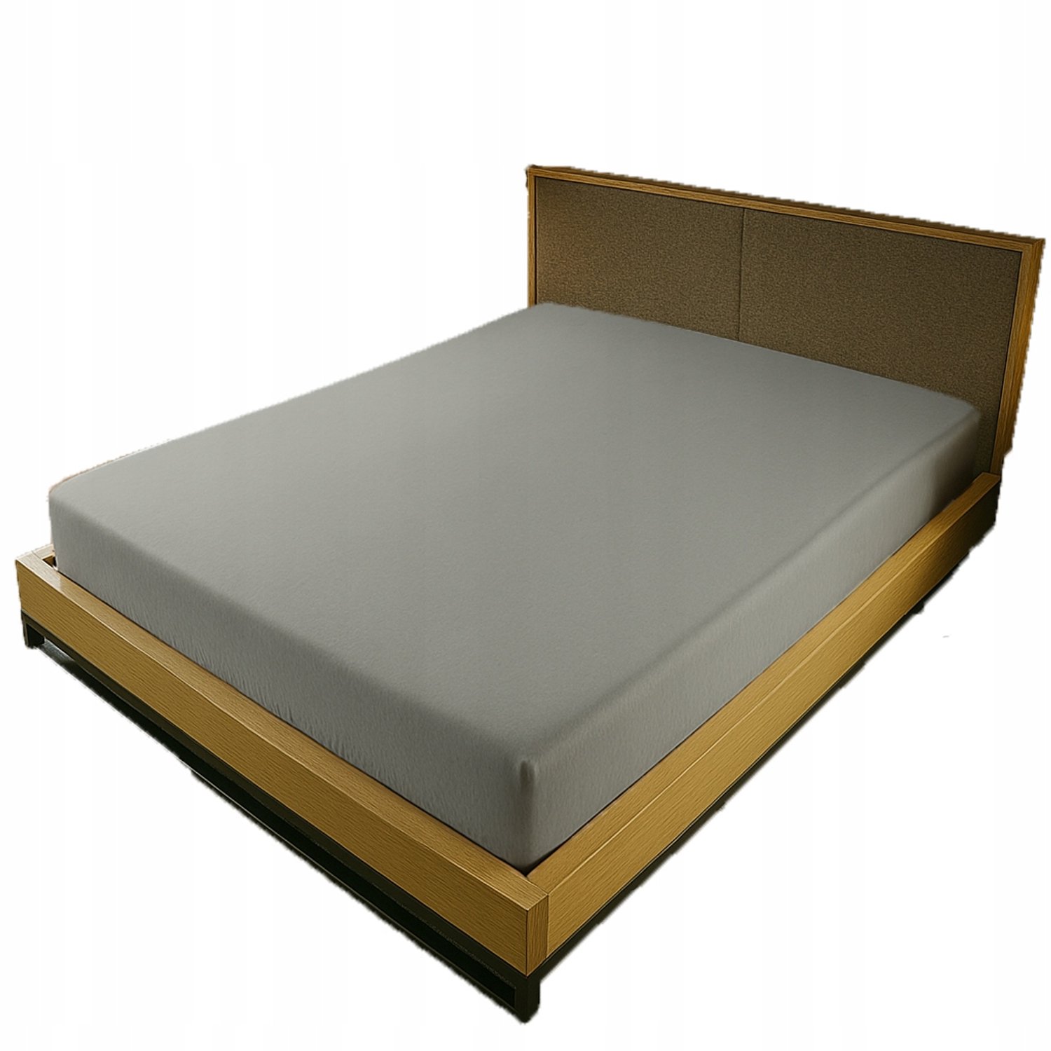 Kam-Pol Jersey hoeslaken met elastiek 90x220 cm lichtgrijs